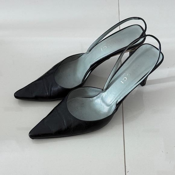 Black Slingback Heels 39